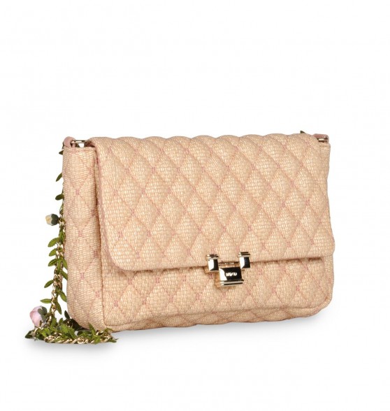 Red Valentino Quilted Floral Chain Bag