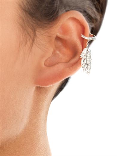 Elise Dray Diamond and White Gold Cartilage Clip